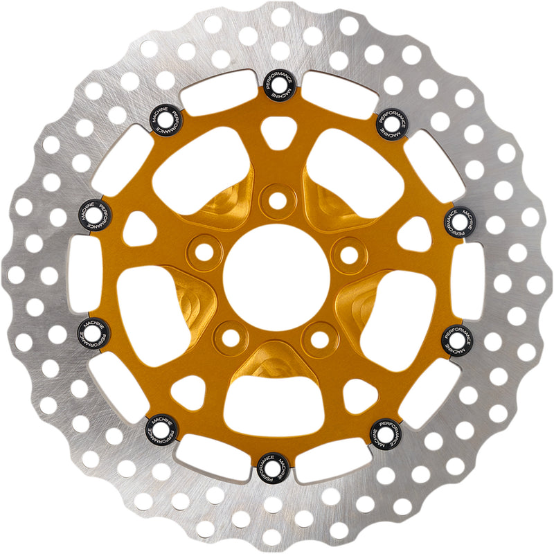 Performance Machine (pm) Brake Rotor - 0133-1806S-G For Harley Motorcycles 2006-2020