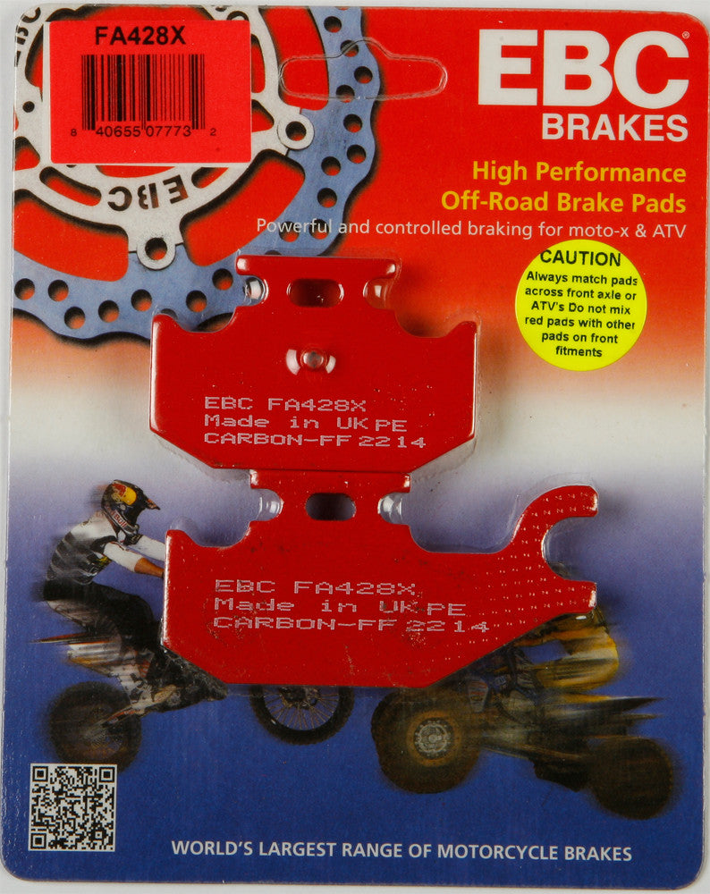 EBC Brake Pads - FA428X For Bennche Bighorn / Cowboy / Spire 2013-2016 | Yamaha Rhino / YFM700R Raptor 700R 2004-2015