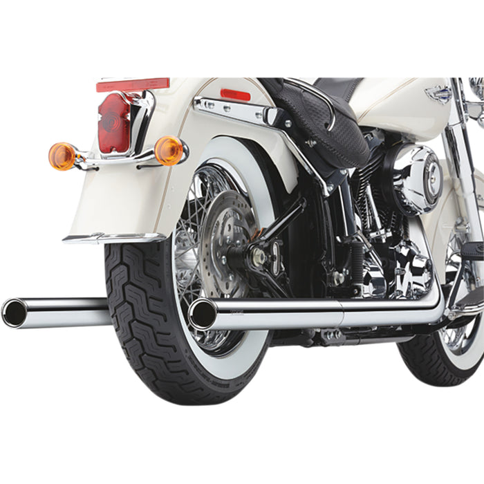 COBRA 1800-1753 6984 Bad Hombre Dual Exhaust System - True Dual Exhaust - Billet Tip - '97-'06 Softail