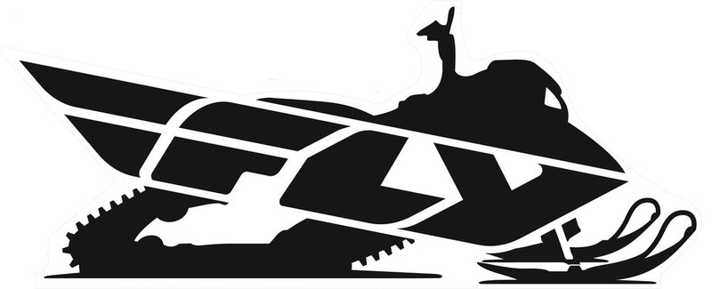 Fly Racing 99-8226 FLY SNOW 45" TRAILER SNOW TRAILER STICKER 45"