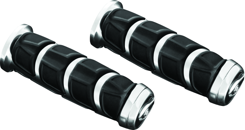 Kuryakyn 6372 Kinetic Grips Universal 1in Chrome - Photo - Primary