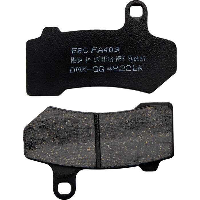 EBC 1722-0603 FA409 Organic Harley/Buell Brake Pads Organic Brake Pads