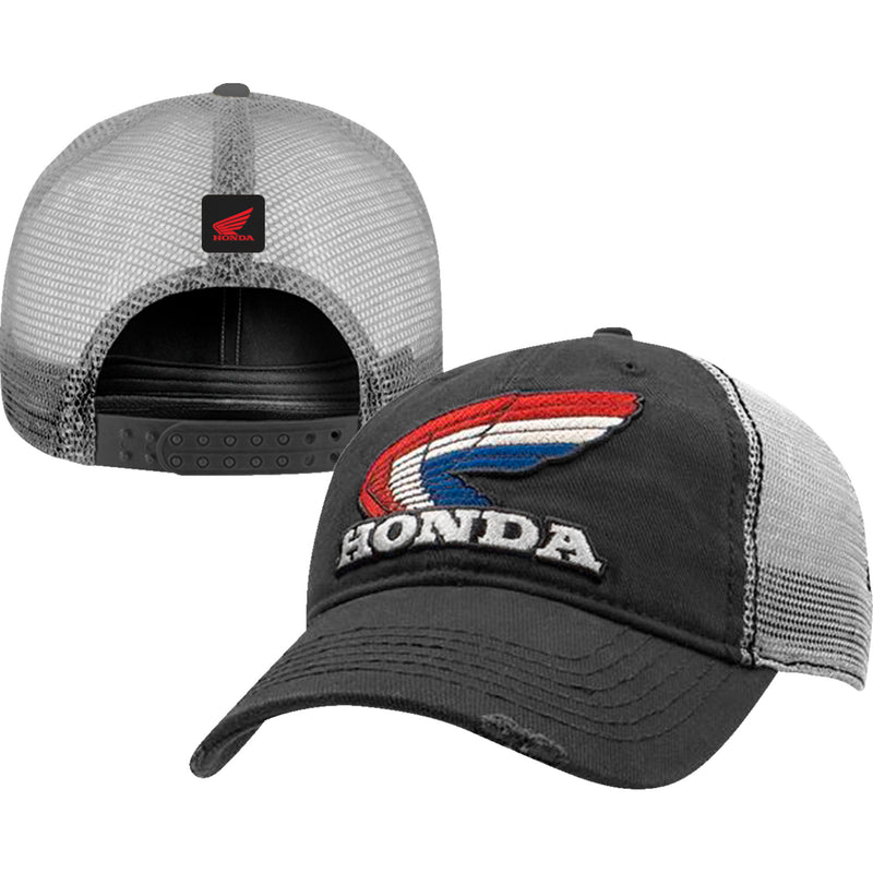 HONDA APPAREL 2501-3893 NP21A-H2488 Honda Vintage Wing Hat charcoal