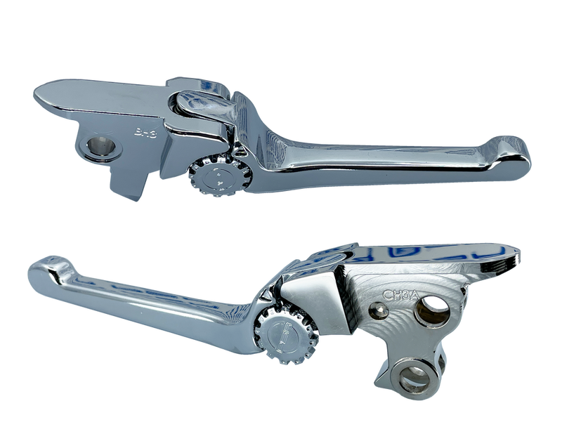 Psr Anthem Lever SET Chrome FLT Cable - 12-00666-20 For Harley Touring 2021-2023
