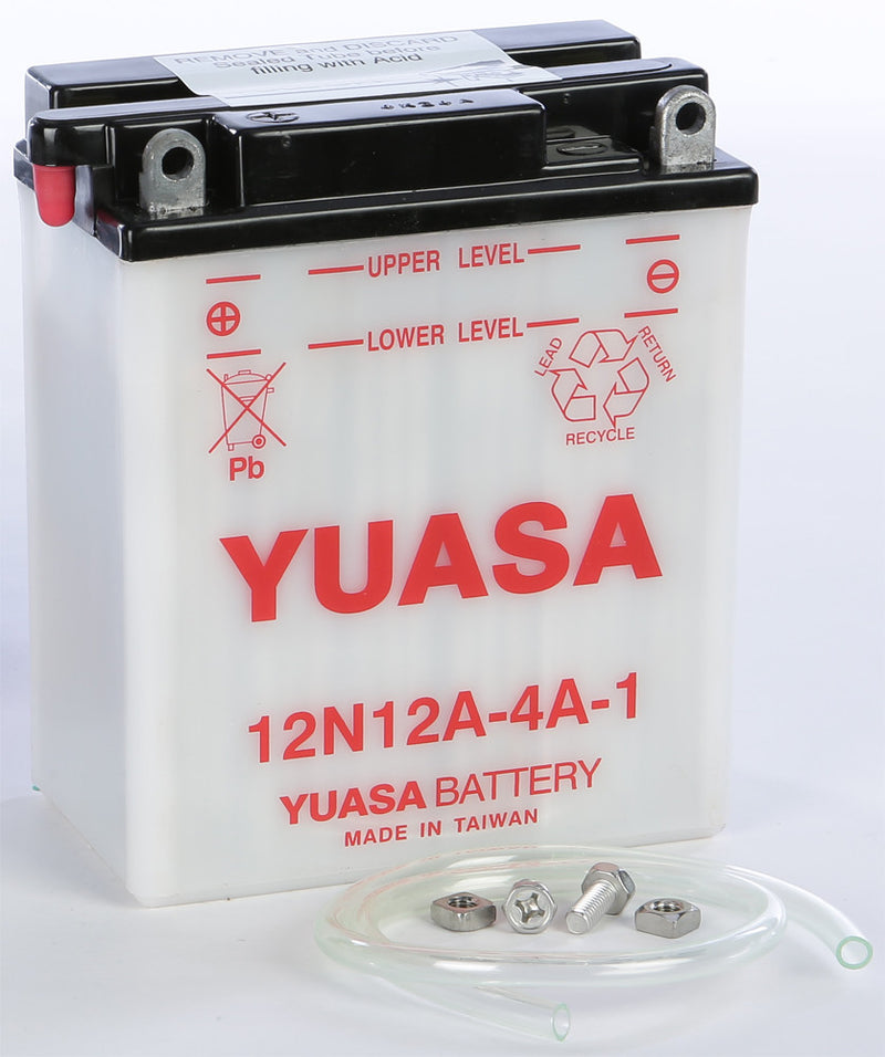 Yuasa Battery 12N12A-4A-1 Conventional - YUAM2221B For Yamaha Motorcycles 1980-1990 | Honda Motorcycles 1968-1978