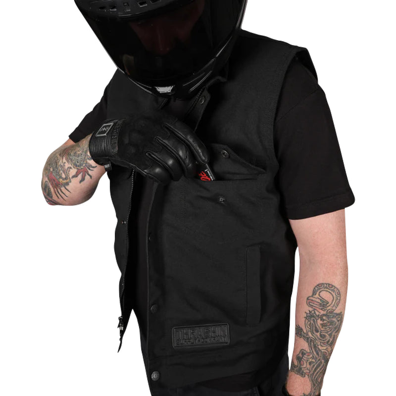 THRASHIN SUPPLY CO. Nightrider v2 Riding Vest Black