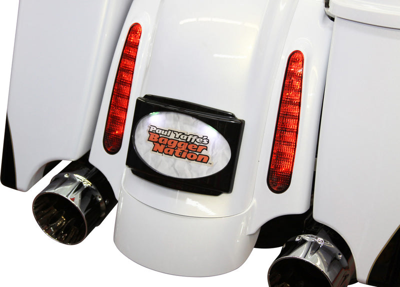 Paul Yaffe Bagger Nation Stealth 3 Frame W Light Black ` CVO FLH T - USLP3-B For Harley Touring 1998-2019