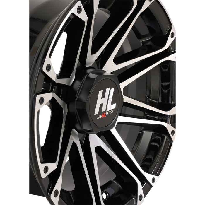 HIGH LIFTER 0230-1230 14HL03-1110 HL3 Wheel Wheel - HL3 - Front/Rear - Gloss Black w/Machined - 14x7 - 4/110 - 4+3 (+10 mm)
