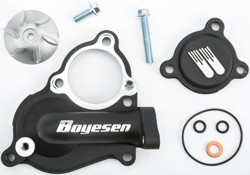 Boyesen Waterpump Cover & Impeller Kit Black - WPK-17AB Kawasaki KX 250 2017-2024