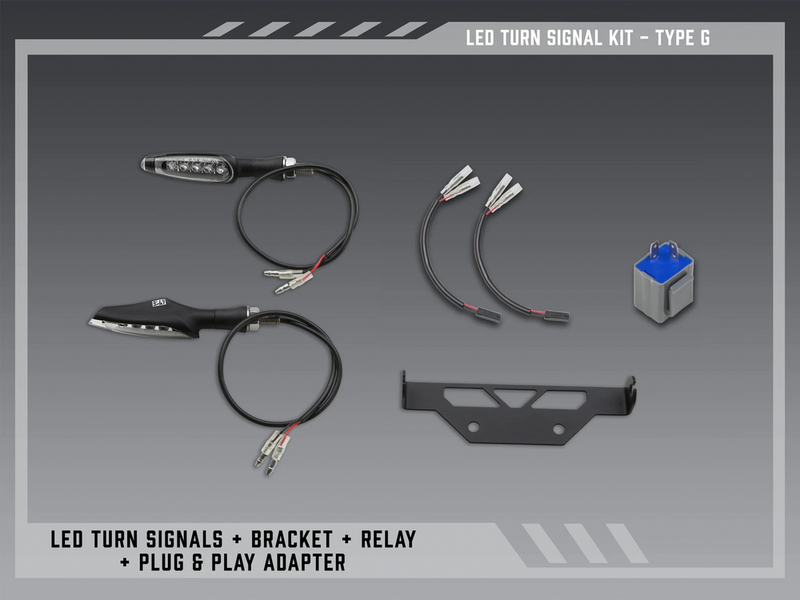 Yoshimura FE V2 Stnd LED Turn SIG Kit G - 075BG-STD-G-K Suzuki 1000 / 650 / 1000R 2017-2025