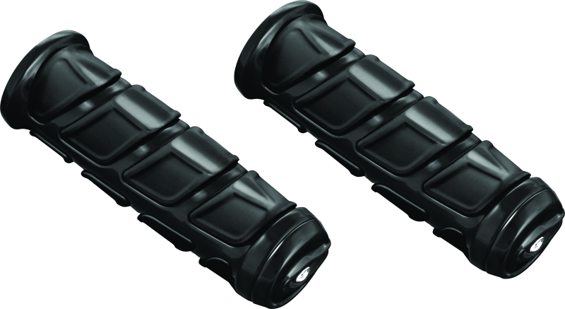 Kuryakyn 6373 Kinetic Grips Universal 1in Gloss Black - Photo - Primary