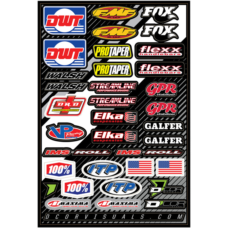 D'COR VISUALS 4320-2229 40-90-107 Decal Sheet misc. atv