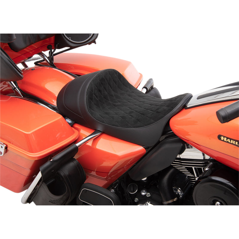 Drag Specialties Seats Low-Profile Seat - 0801-1255 For Harley Touring 2008-2023
