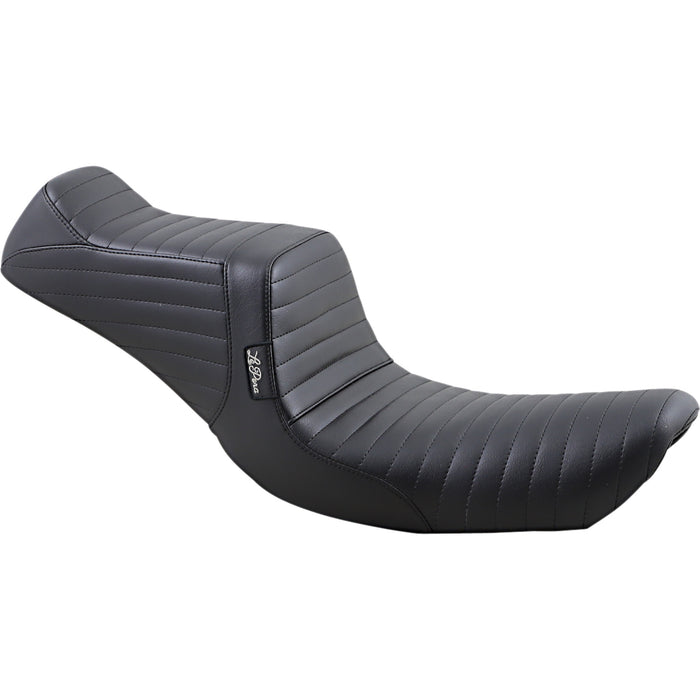 LE PERA 0803-0688 LN-581PT Tailwhip Seat - Pleated - Black - FXD '96-'03