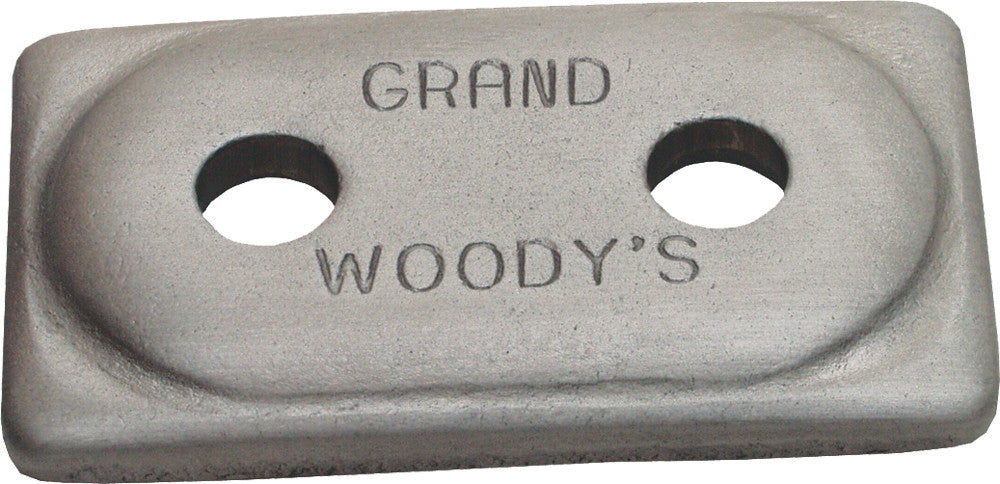 Woody's 18-3297-12 ADG-3775 DOUBLE GRAND DIGGER SUPPORT PLATE ALUMINUM 12/PK