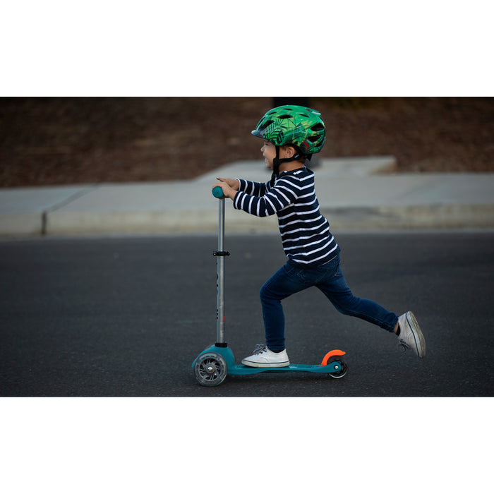 KALI 0151-0362 0221022214 Child Chakra Lighted Jungle Bicycle Helmet Child Chakra Lighted Helmet - Jungle - Gloss Green - XS