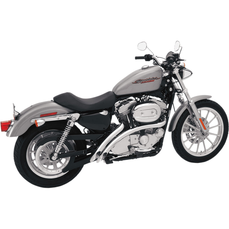 Bassani Xhaust Radius Sweeper 2-Into-2 Exhaust System - XL4-FF12CL For Harley Sportster 2007-2013