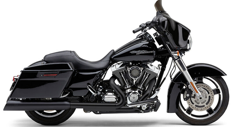 Cobra 4.5" Uppercut Slip-ON Black FLH FLT - 6288RB For Harley Touring 1995-2016