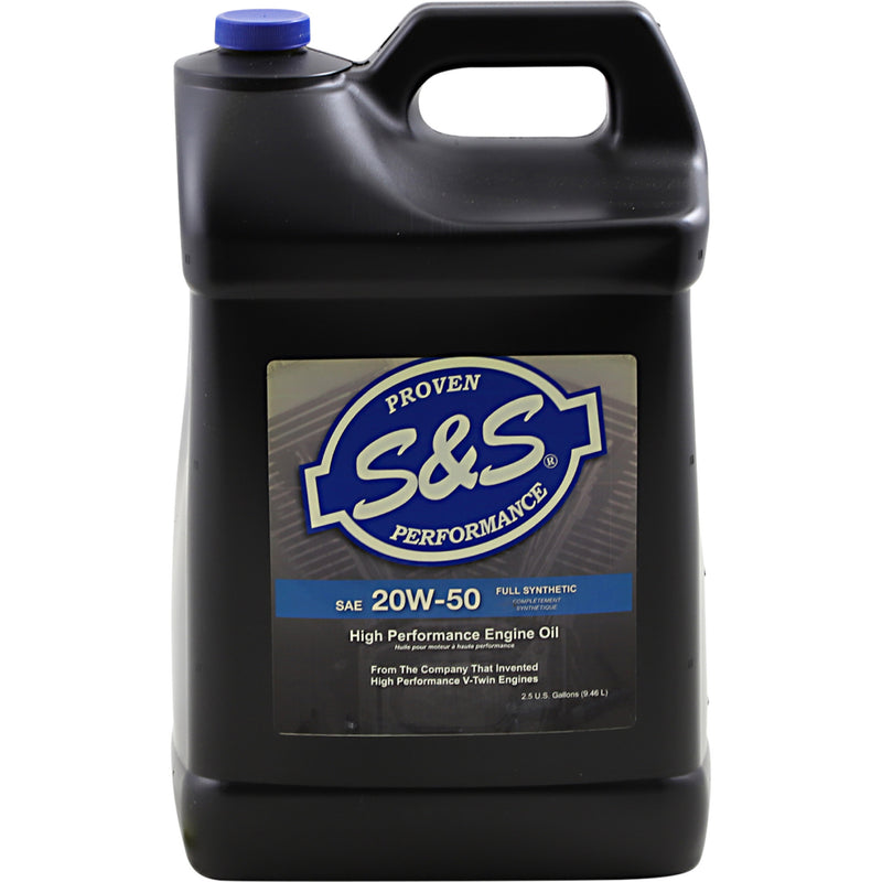 S&S CYCLE 3601-0408 153749 High Performance Synthetic 20W-50 Engine Oil - 2.5 U.S. gal.