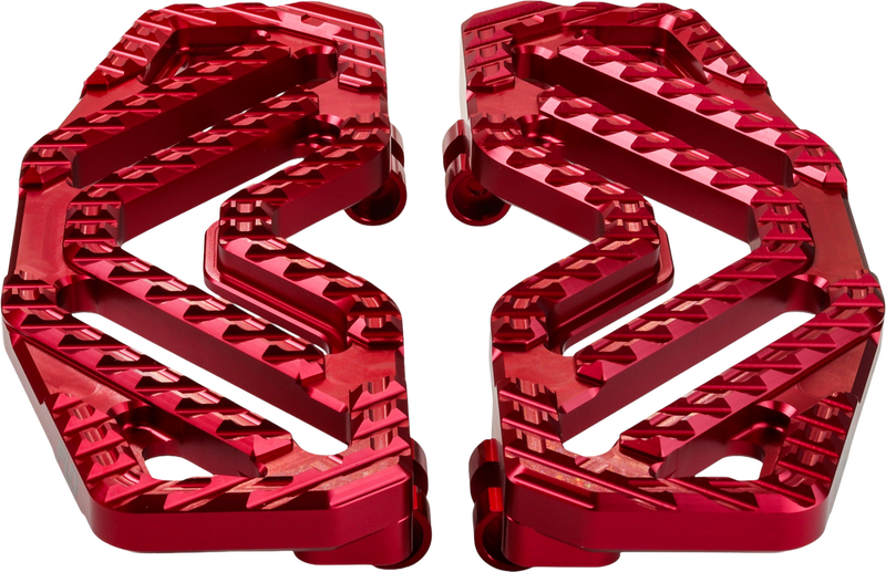 Flo Motorsports 122-8161 V-800V5R SAVAGE FLOORBOARDS RED