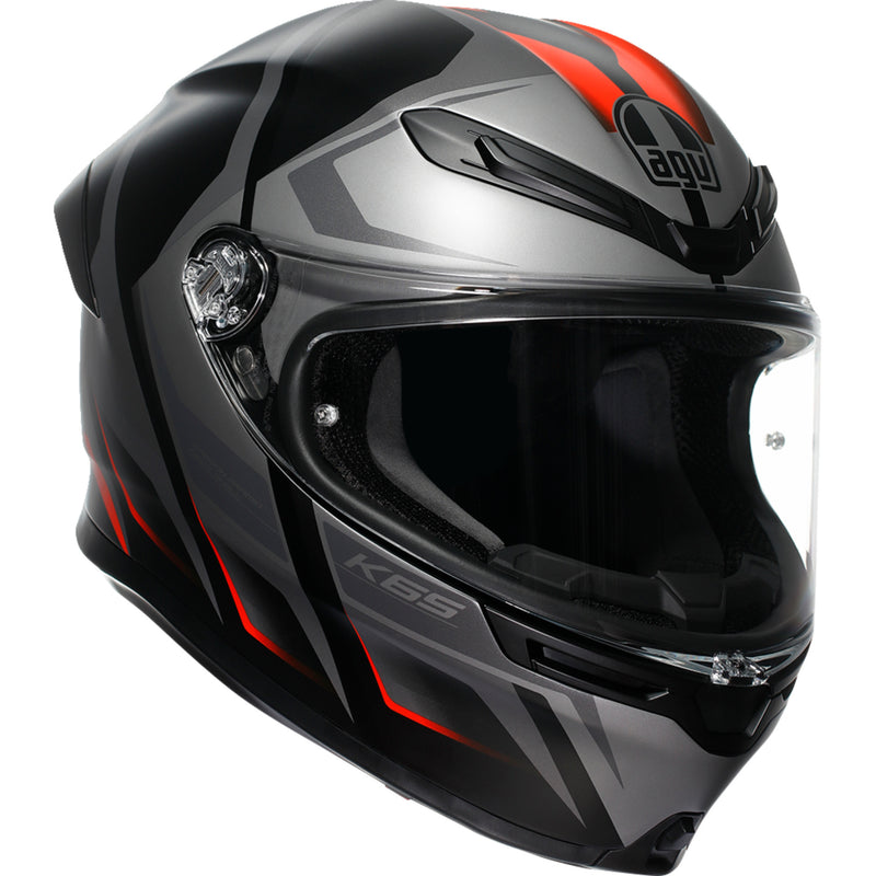 AGV K6 S Karve Helmet - Matte Black/Gray/Red