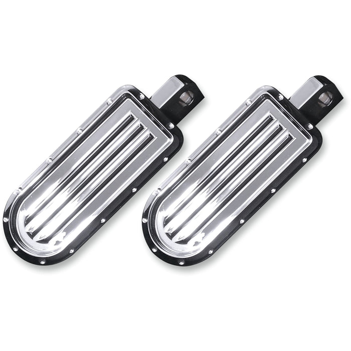 COVINGTONS 1620-1090 C1243-C Rear Footpegs - Dimpled - Chrome
