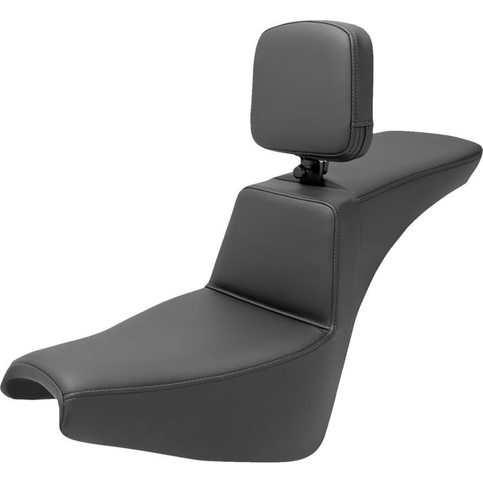 SADDLEMEN 0802-1522 818-30-194BR Tour Step-Up Seat - Rider Backrest - Plain - FXBB/FXST '18-'23