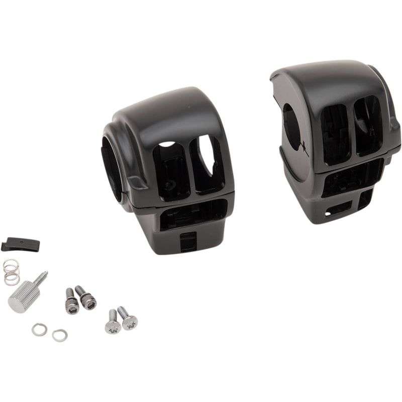 Drag Specialties Handlebar Switch Housing Kit Matte Black For Harley Street Glide 2008-2013