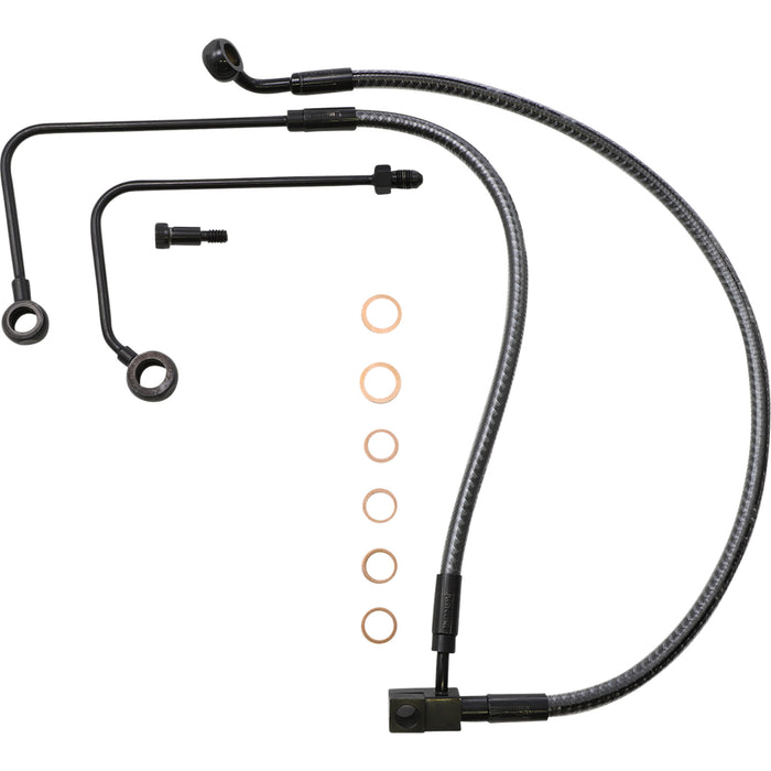 MAGNUM SHIELDING 1741-6291 AS77001 KARBONFIBR Lower Brake Line - KARBONFIBER