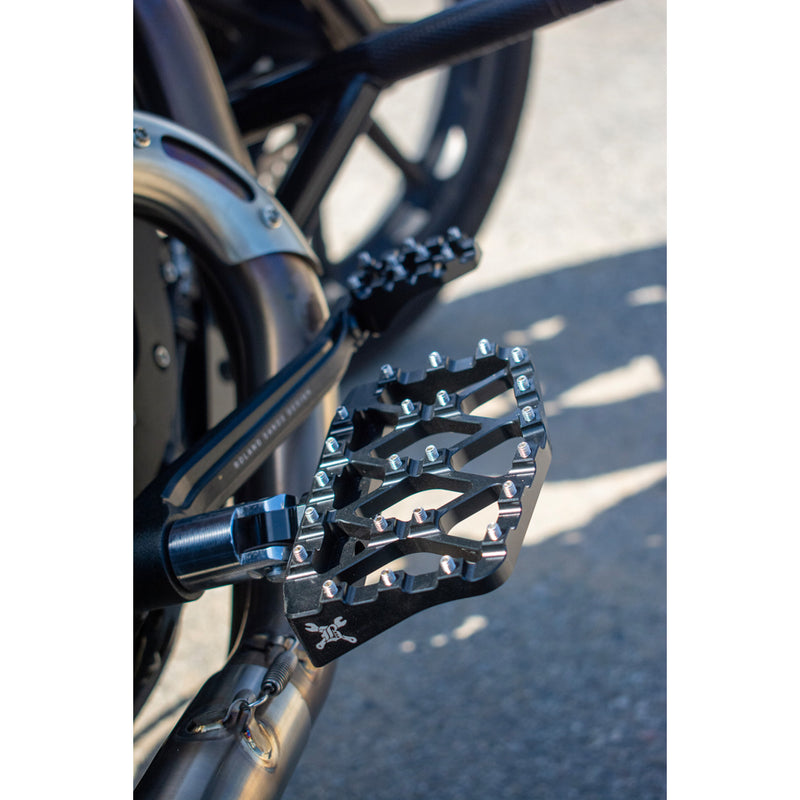 Burly Brand MX Floorboards - B13-1018B For Harley 1997-2022