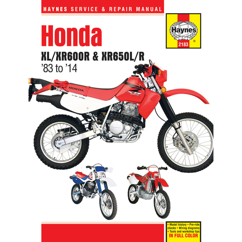 Haynes Service Manual - M2183 Honda XL600R / XR600R 1983-2000