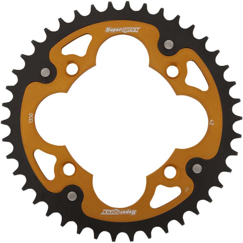 SUPERSPROX 1210-1951 RST-1350-42-GLD Stealth Rear Sprocket 42 tooth - gold - honda