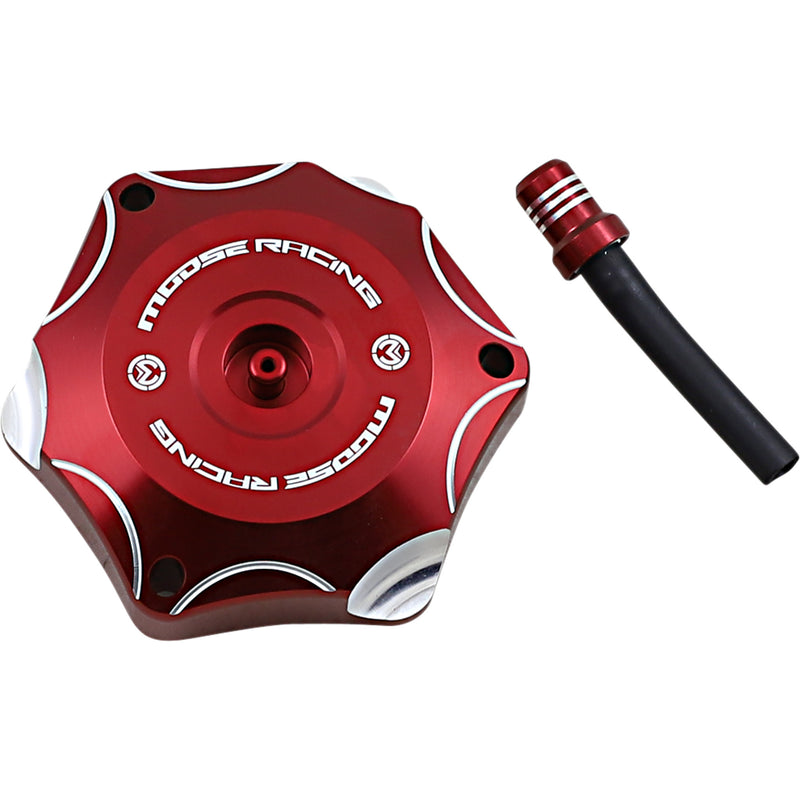 MOOSE OFFROAD 0703-0829 T03-1132R Aluminum Gas Cap red - honda