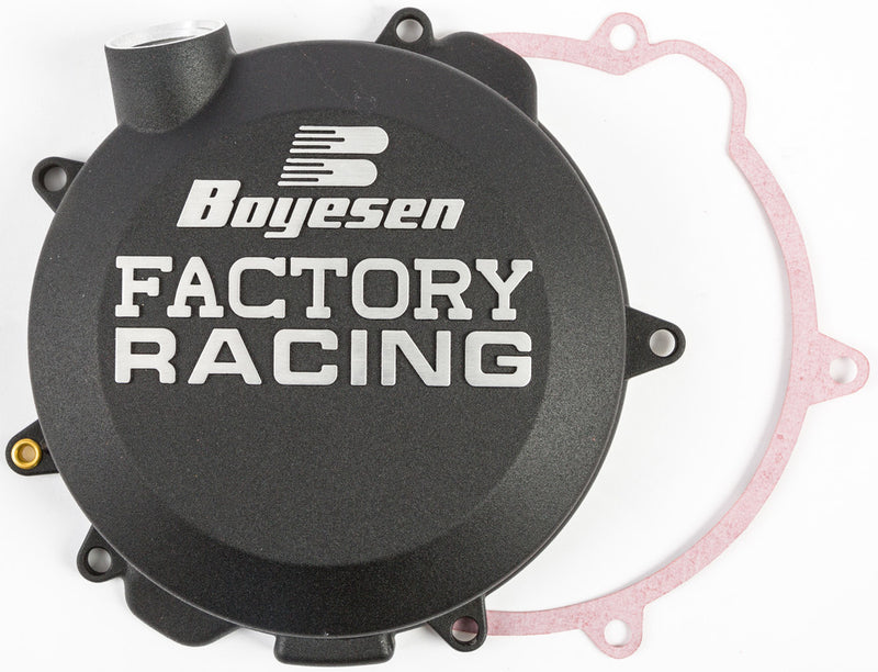 Boyesen Factory Racing Clutch Cover Black - CC-41AB For Husqvarna TC 125 / TE 150 2016-2022 | KTM SX 125 / SX 150 / XC 150 2016-2023