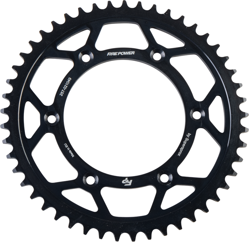 Fire Power 257-021049 FPS-210-49-BLK REAR SPROCKET STEEL 49T BLK
