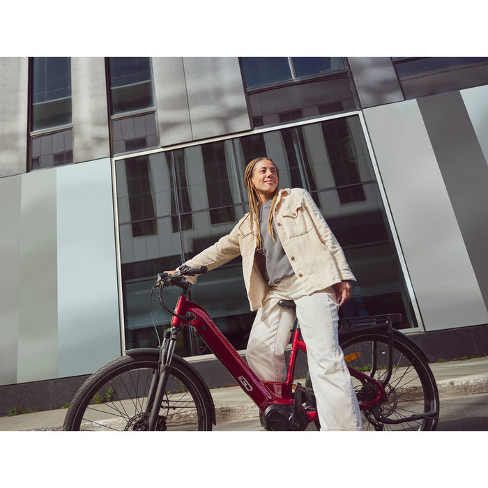 IGO ELECTRIC BIKES 4901-0016 100-212-000 Discovery LS E-Bike Discovery Rosemont LS E-Bike - Burgundy - Step Through