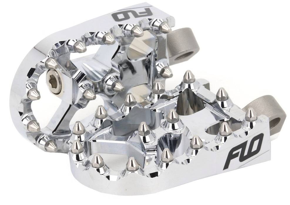 Flo Motorsports 122-8061 FPEG-800BLK MOTO STYLE FOOTPEG SET BLACK 2"X3.125"
