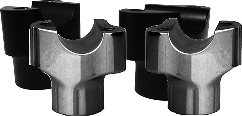 Wild 1 830-0625B WO525B CHUBBY RISERS 1.5" STRAIGHT BLACK