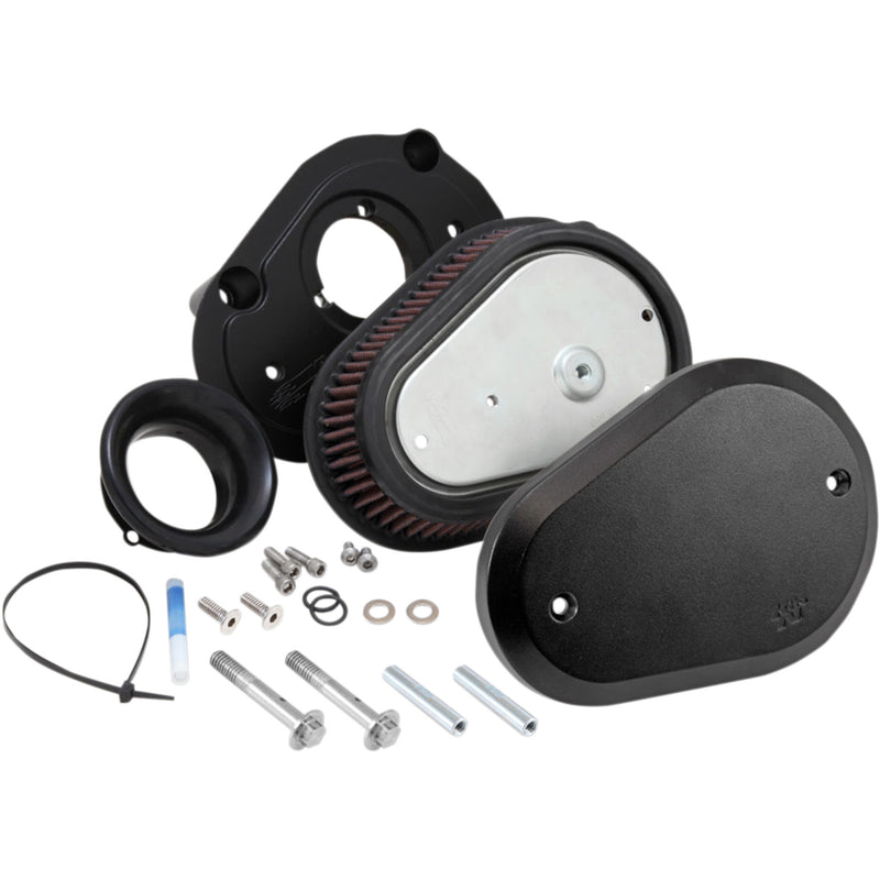 K & N Street Metal Flare Intake System - RK-3932B For Harley Motorcycles 1999-2017