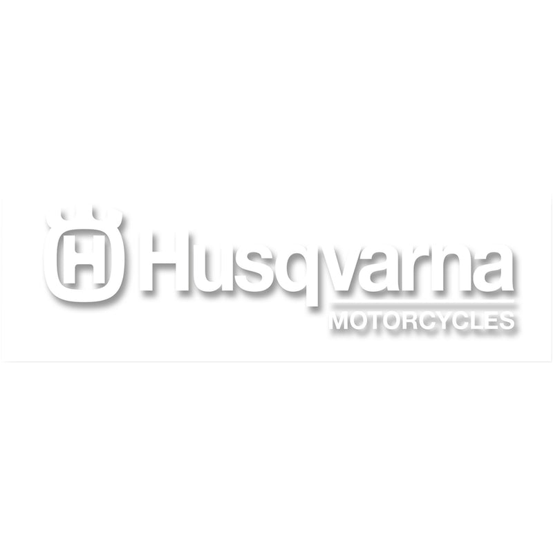 FACTORY EFFEX 4320-2156 22-94654 Die-Cut Logo Decal Die-Cut Decal - 3' - Husqvarna White