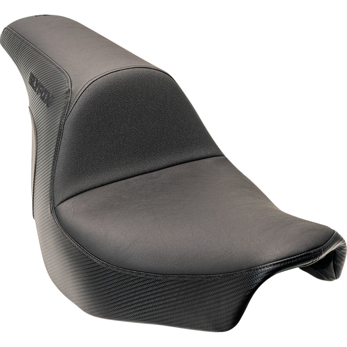 SLYFOX 0802-1589 0802-1589 The Lowrider Drifter Seat - Black Logo - Smooth Vinyl - Carbon Fiber - FXLR/FLSB '18-'24