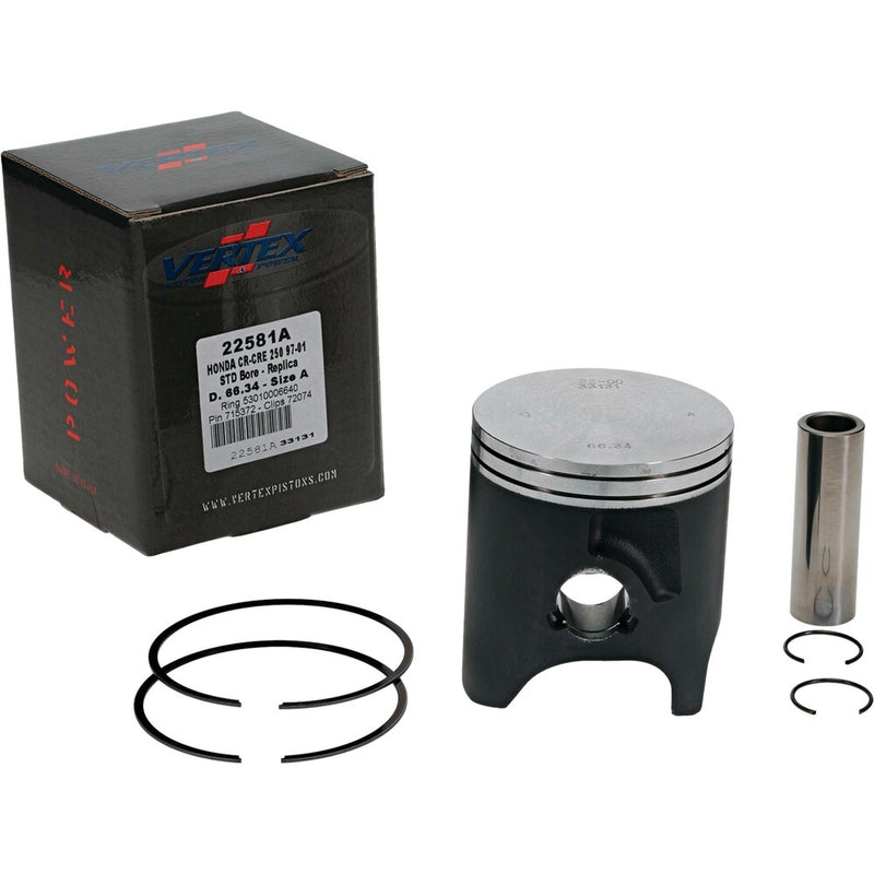 Vertex Piston Kit Cast 66.34/Standard - 22581A Honda CR250R 1997-2001