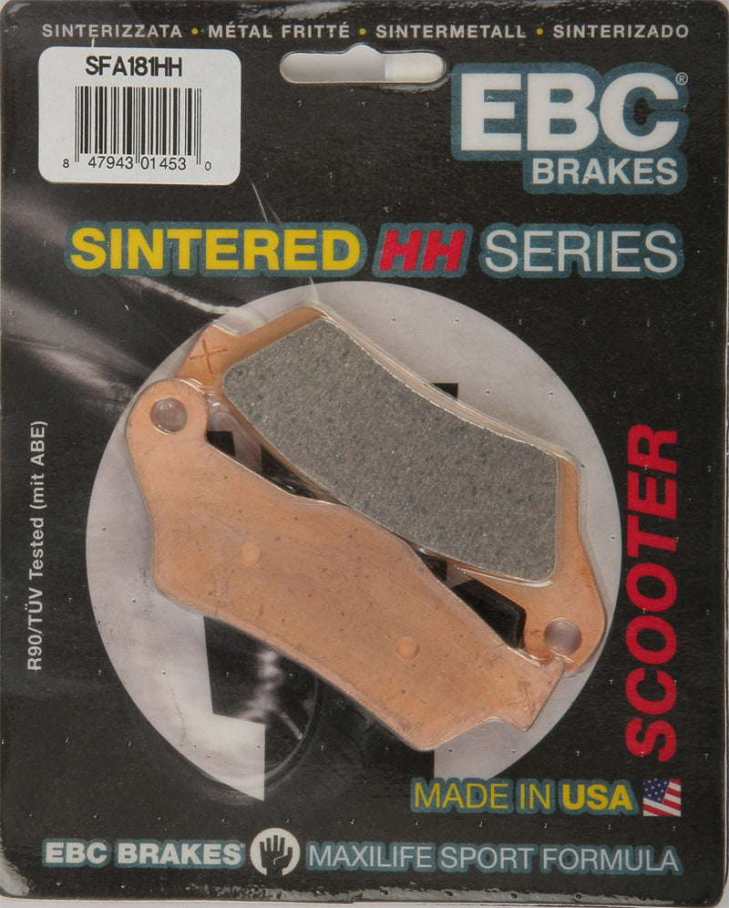 Ebc 153-181H SFA181HH BRAKE PADS SFA181HH DOUBLE-H SINTERED