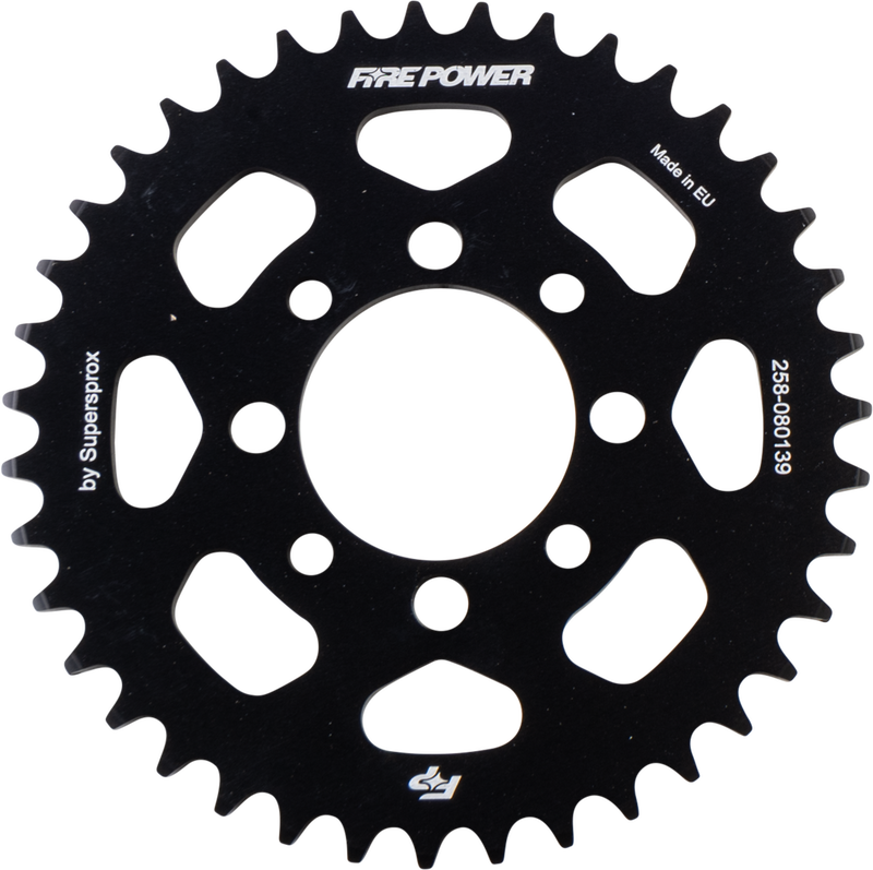 Fire Power Rear Sprocket Aluminum 39T Black - FPA-801-39-BLK Kawasaki 110 / 110L 2002-2020