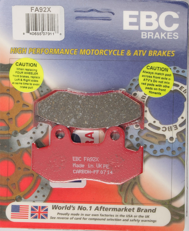 Ebc 15-92X FA92X BRAKE PADS FA92X CARBON X SERIES