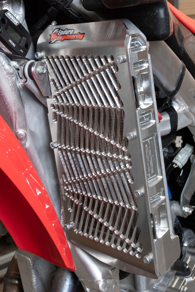 Enduro Engineering Billet Radiator Guard - 12-6021 Honda CRF450R / CRF450RX / CRF250R / CRF250RX 2021-2025