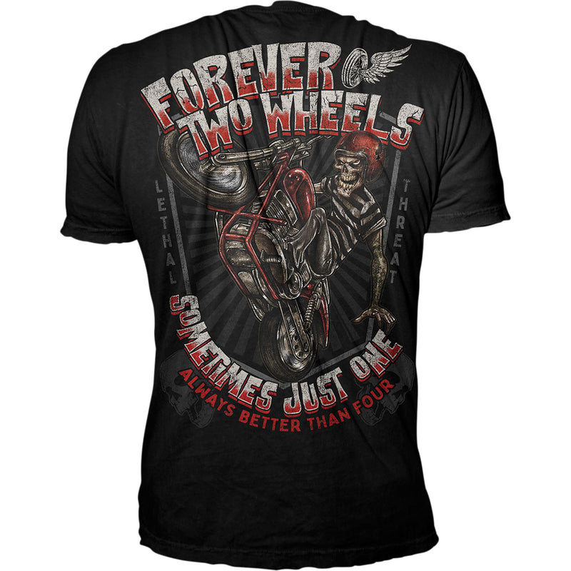 LETHAL THREAT 3030-21558 LT20898L Forever Two Wheels T-Shirt black - large