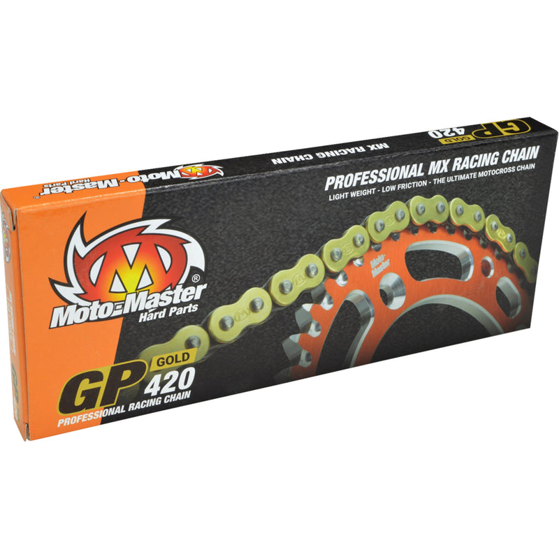 MOTO-MASTER 1220-0455 642002 GP Series Drive Chain GP 420 - Drive Chain - 134 Links - Gold