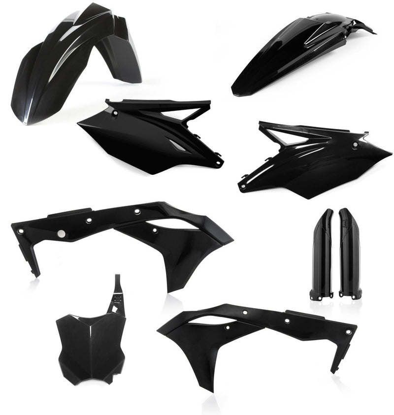 Acerbis Full Plastic Kit Black - 2685820001 Kawasaki KX 250 2018-2020
