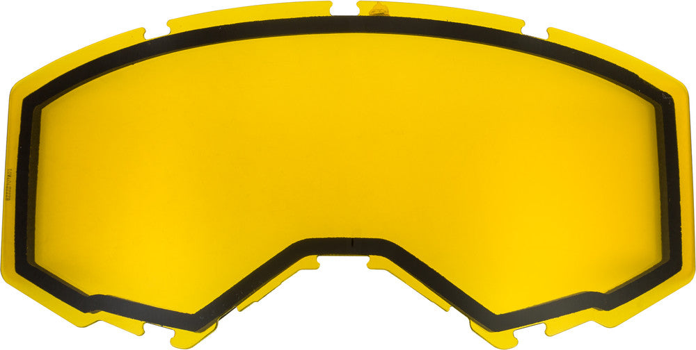 Fly Racing 37-5440 FLB-012 DUAL LENS W/O VENTS ADULT YELLOW